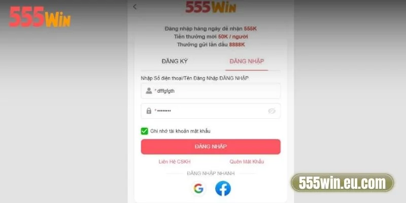 Đăng Nhập 555Win - Hướng Dẫn Thực Hiện Chỉ Trong 2 Phút 1 Cách đăng nhập 555Win chỉ trong 3 bước đơn giản