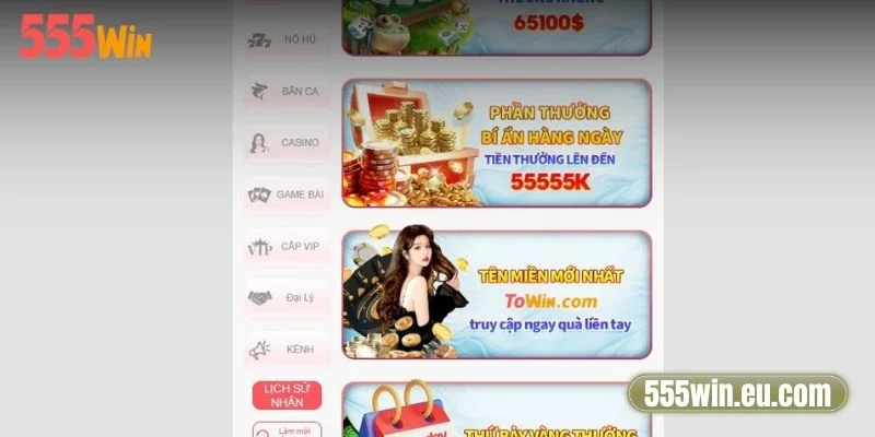 Tổng hợp các khuyến mãi 555Win đang triển khai